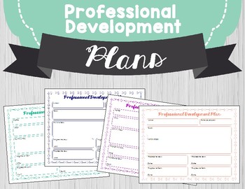 Preview of Professional Development Plan for Preschool Teachers and Childcare FREEBIE