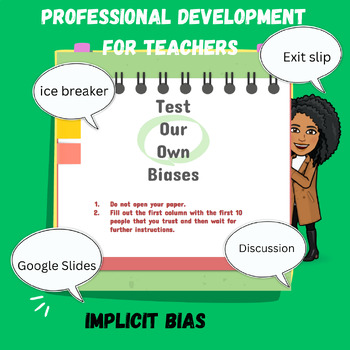 Preview of Professional Development for Teachers: Implicit Bias (Day 2)