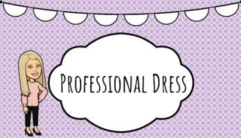 Preview of Professional Dress Lesson and Project
