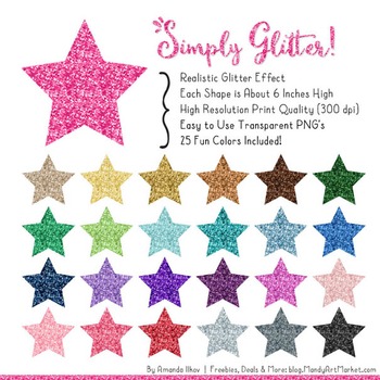Professional Glitter Stars Clipart Glitter Stars, Glitter Clipart