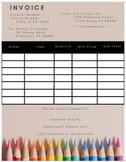 Professional Invoices| Printable Invoice Template