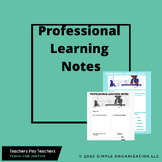 Professional Learning Notes Page