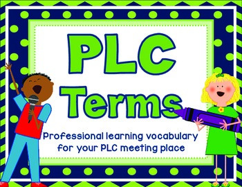 Preview of Professional Learning Vocabulary for PLC Spaces