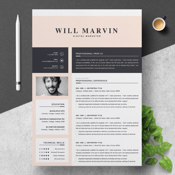 Preview of Professional Resume Template 5 pages