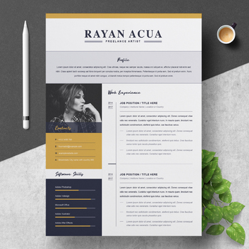 Preview of Professional Resume Template | Freelance Artist