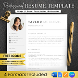 Professional Resume Template with photo, Resume Writing, C