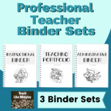 Professional Teacher Binder Sets