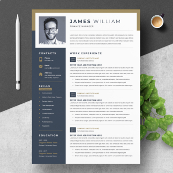 Preview of Professional Word Resume Template