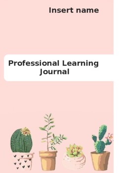 Preview of Professional learning Journal