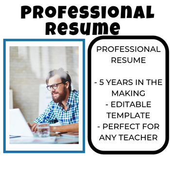 Preview of Resume Secondary Teacher