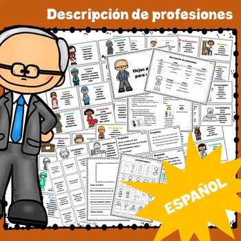 Preview of Profesiones en Español- Actividad
