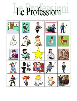 Le professioni • Professions in Italian