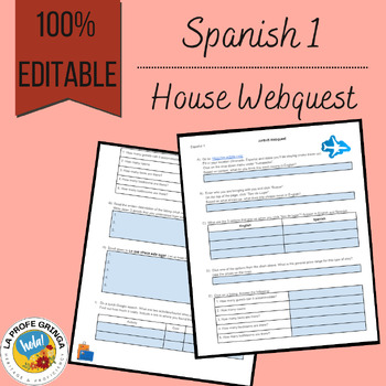 Preview of Proficiency Spanish: House Webquest (Air BnB in Spain)