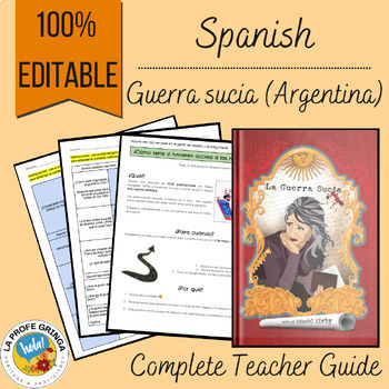 Preview of Proficiency Spanish Reader: Guerra Sucia TEACHER GUIDE