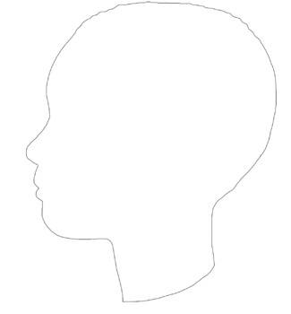 head profile clip art