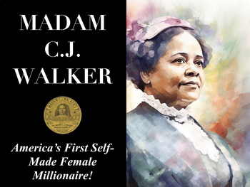 Preview of Profiles in Entrepreneurship: Madam CJ Walker Slides & Innovation Project!