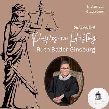 Preview of Profiles in History--Ruth Bader Ginsburg / Grades 6-8