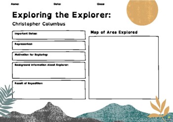 Preview of Profiles of Explorers WITH Link to PREZI Introducing Explorers