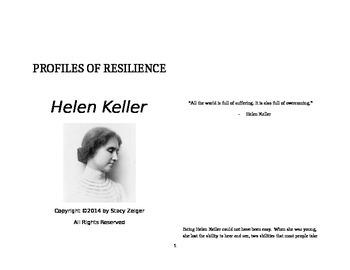 Preview of Profiles of Resilience: Helen Keller