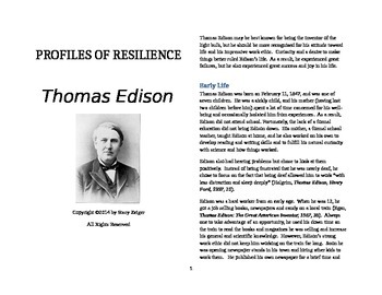 Preview of Profiles of Resilience: Thomas Edison