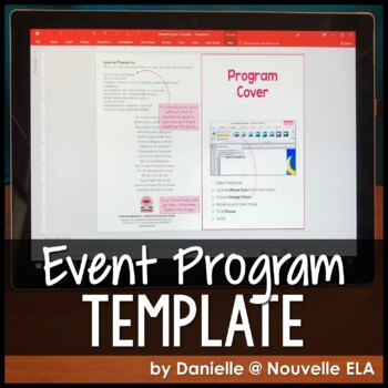 Preview of Program Template for Drama, Music, Graduations - Create Your Own Event Program