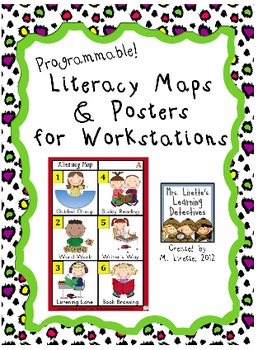 Preview of Programmable Literacy Maps and Posters for Workstations