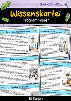 Preview of Programmierer - Wissenskartei - Berufe (German)
