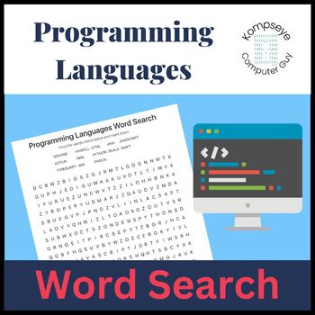 Preview of Programming Languages Word Search