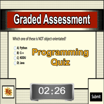 Preview of Programming Languages Interactive Word Search & Graded Quiz Set 6th-10th Grade