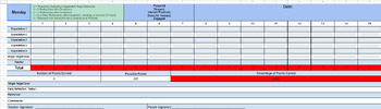 Preview of Progress Monitoring Behavior Point Sheet (Elementary School)