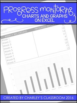 Preview of IEP Progress Monitoring Charting & Graphing in Excel (Bundle)