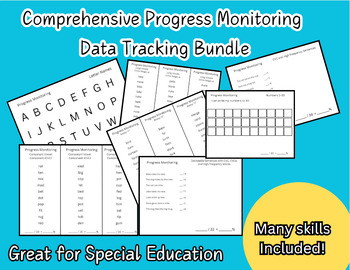 Preview of Progress Monitoring- Data Tracking IEP Goals- Elementary Bundle!