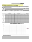 Progress Monitoring Form (List and Graphs - EDITABLE)