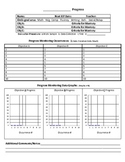Progress Monitoring Form (List and Graphs)