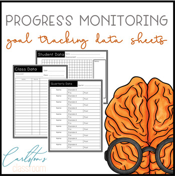 Preview of Progress Monitoring Goal Tracking Data Sheets