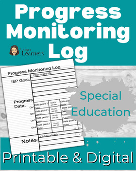 Preview of Progress Monitoring Goal Tracking for Special Education (IEPs)
