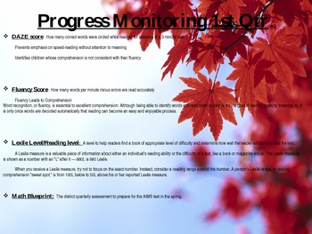 Preview of Progress Monitoring Goal sheet