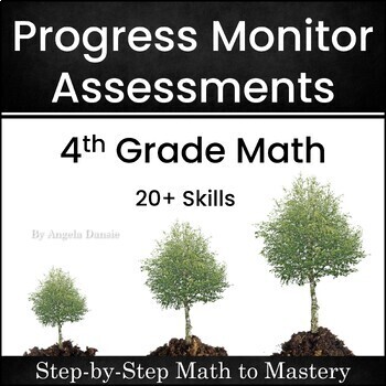 Preview of Progress Monitoring IEP Goals - Baseline Math Assessments - 4th Grade Special Ed