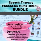 Progress Monitoring IEP Goals Speech Therapy BUNDLE