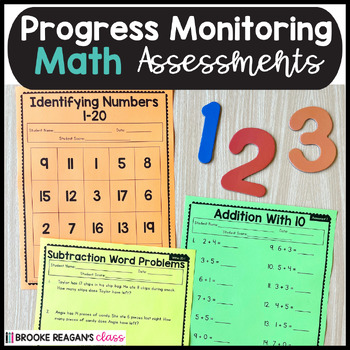 Preview of Progress Monitoring Math Assessments (Special Education Data Collection)