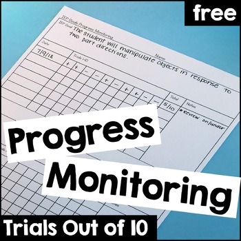 Preview of Progress Monitoring Sheet