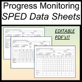 Progress Monitoring Sped [IEP Data Collection Sheets] [Editable Data Sheet]