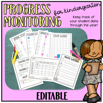 Preview of Progress Monitoring - Student Data - for Kindergarten!