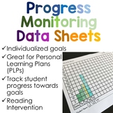 Progress Monitoring Student Tracking Sheets