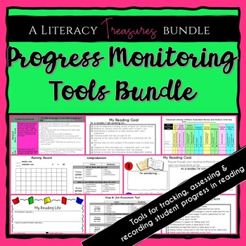 Preview of Progress Monitoring Tools Bundle to Track, Record, Assess and Set Goals