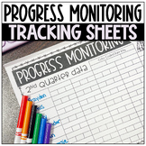 IEP Goal Progress Monitoring Tracking Sheets for Data Coll