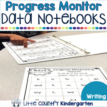 Preview of Writing Progress Monitoring Tracking Sheets - Kindergarten Data Tracking