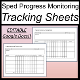 Progress Monitoring Tracking Sheets for Special Ed [Google