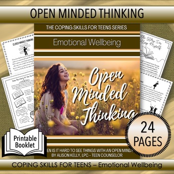 Preview of OPEN-MINDED THINKING - Emotional Wellbeing (24 pages)