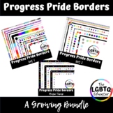 Progress Pride (LGBTQ+) Page Borders